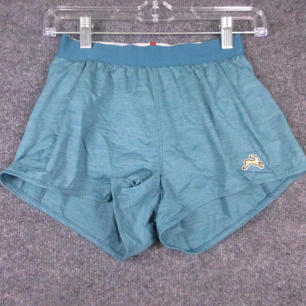 Tracksmith Shorts Womens XS Blue 3" Running Athletic Zip Pocket Lightweight